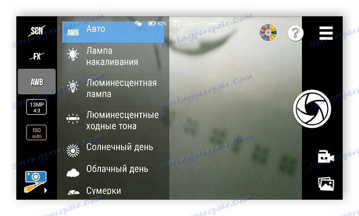 Nastavení základní barvy fotoaparátu SelfiShop