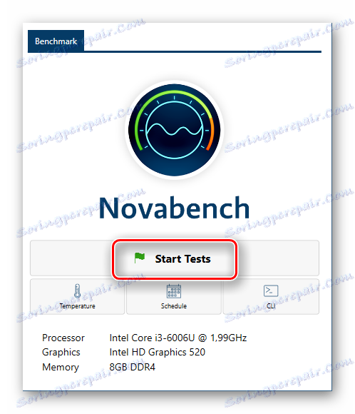 Покретање свих системских тестова истовремено у програму НоваБенцх