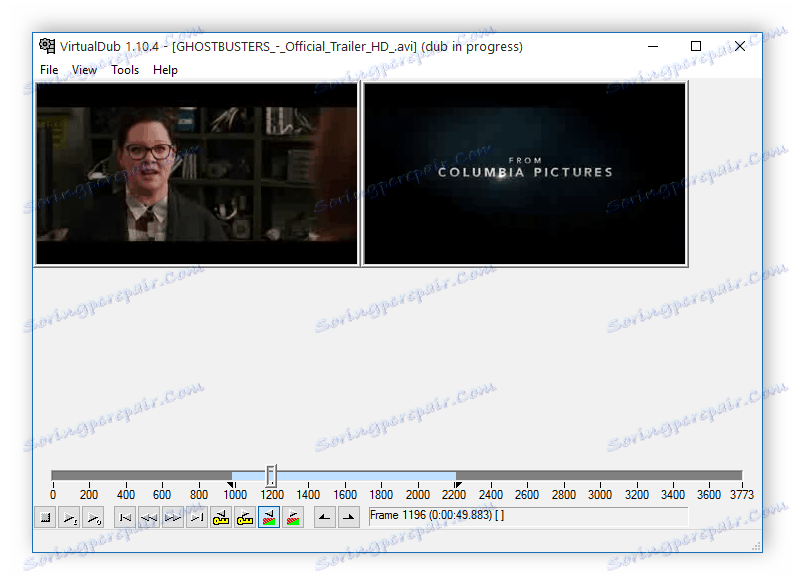 VirtualDub Główne okno