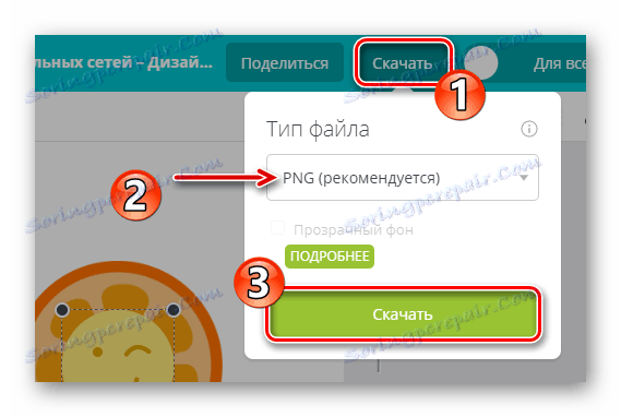 Изтеглете готовото изображение на компютър от онлайн услугата Canva