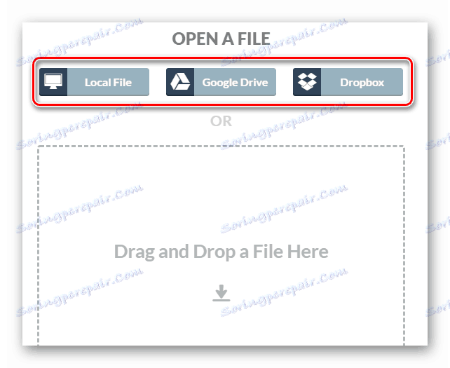 Uvozi datoteko PDF v spletno storitev XODO Pdf Reader & Annotator