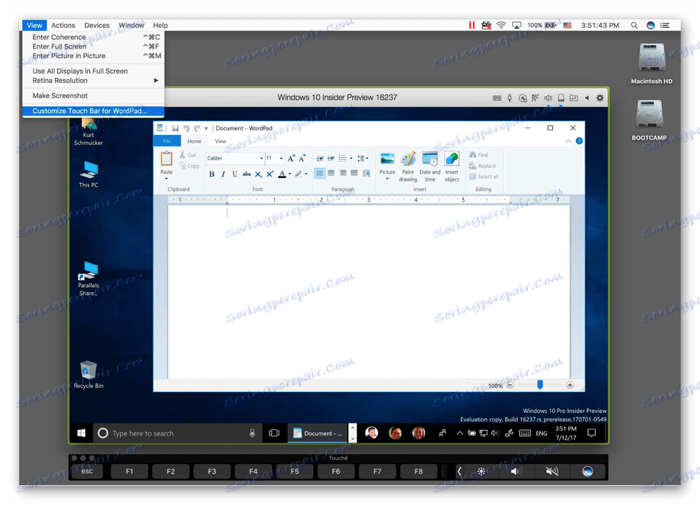 Virtuální počítač Desktop Parallels Desktop pro Mac OS