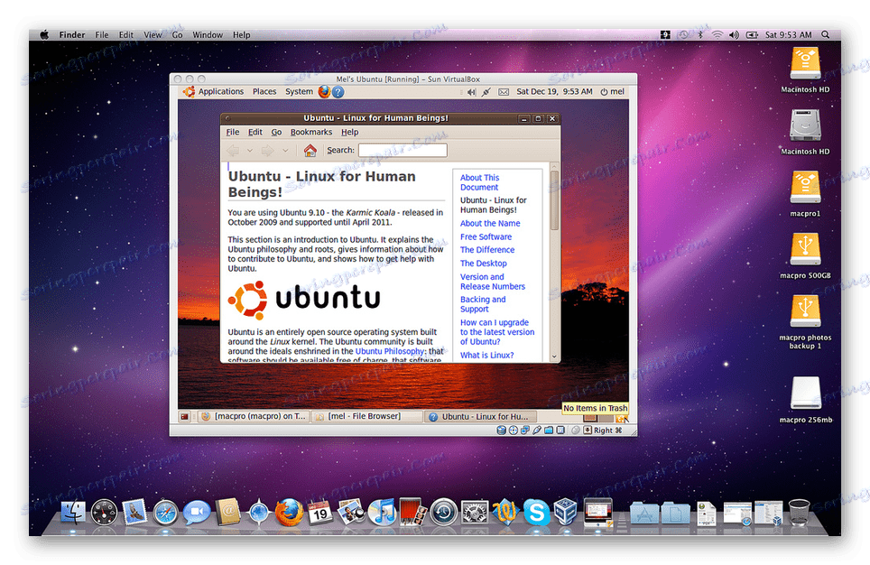 Spuštění Ubuntu v prostředí virtuálního stroje VirtualBox v systému MacOS