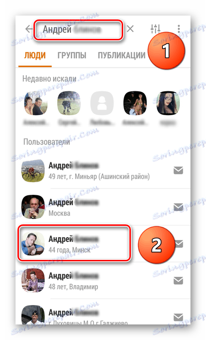 Vyhledejte uživatele v kolektivu aplikací