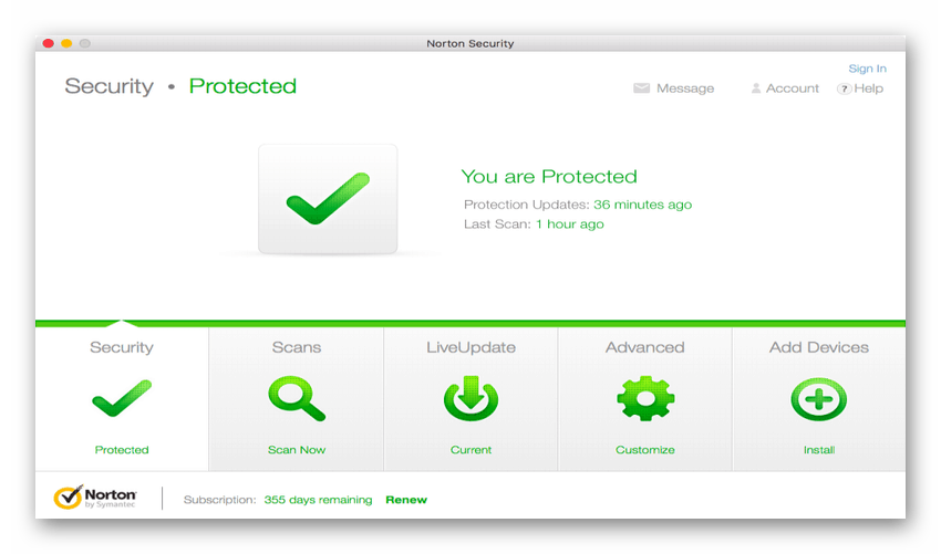 Norton Security за Mac OS