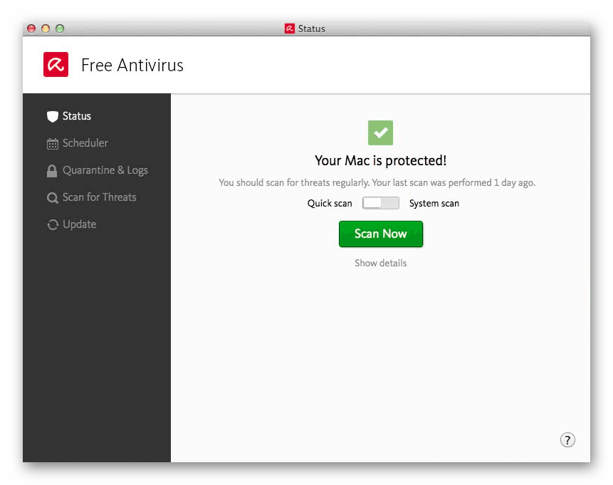 Avira Antivirus за MacOS
