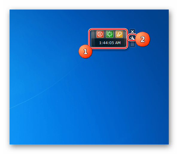Превключете на настройките за изключване на притурки в Windows 7
