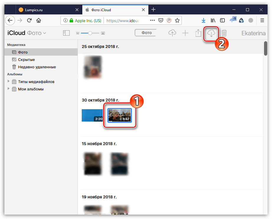 Stiahnite si video z iCloud do počítača