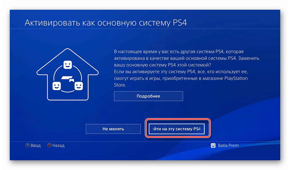 Potrdite aktiviranje sistema Sony PS4