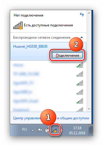 Nova povezava na pozabljeno wi-fi v sistemu Windows 7