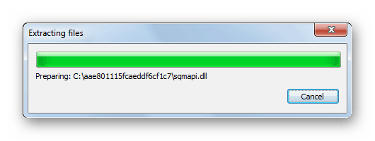 Разопаковане на инсталационния файл на компонента Microsoft .NET Framework в Windows 7