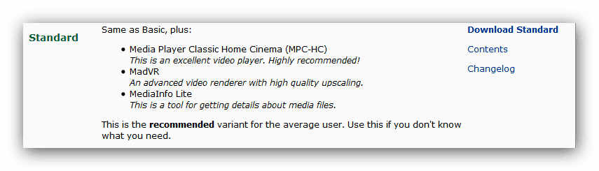 Пакет К-Лите Цодец Пацк Стандард Мод
