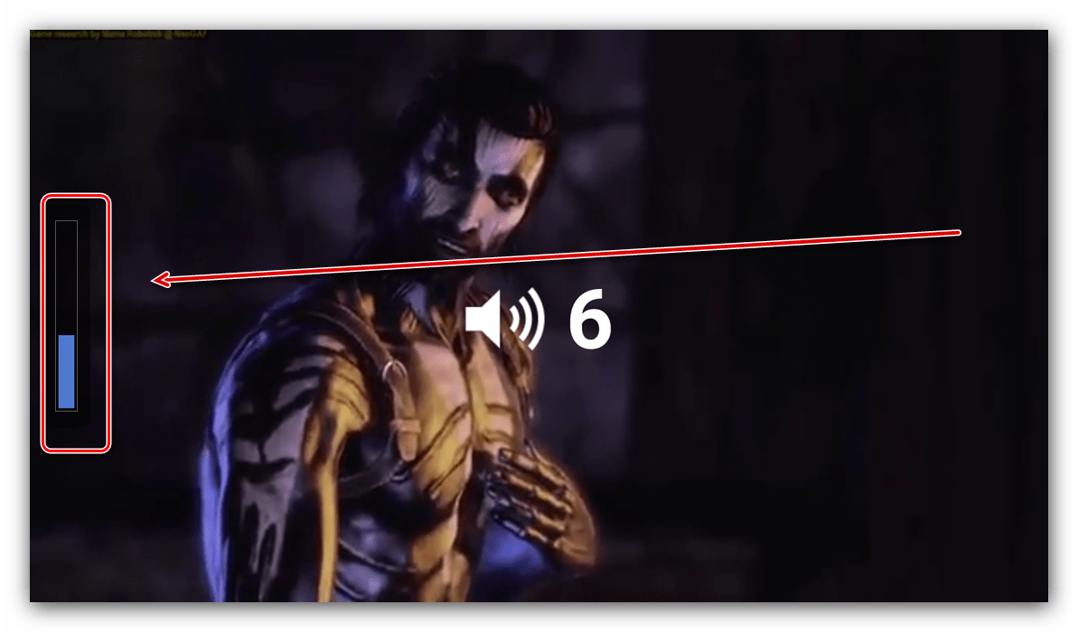 Zmeňte hlasitosť prepnutím prstom vpravo v prehrávači MX pre systém Android