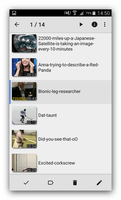 Funkcie správcu súborov v prehrávači MX pre Android