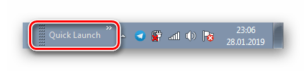 Prikažite vrstico za hitri zagon v operacijskem sistemu Windows 7