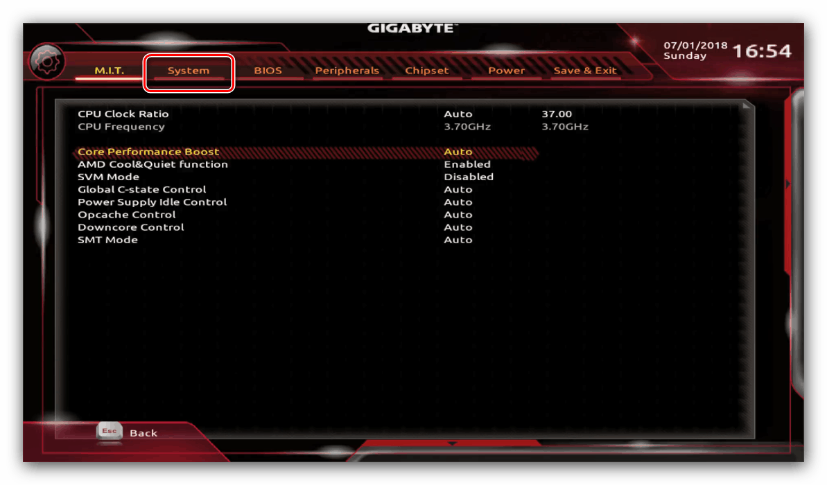 Chcete-li povolit SSD v systému BIOS, otevřete nastavení systému