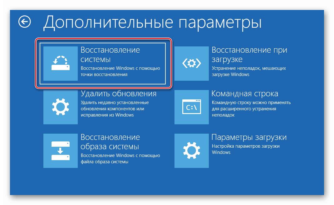 Idite na odjeljak Vraćanje sustava u prozoru naprednih postavki sustava Windows 10. t