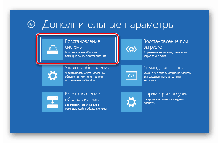 انتقل إلى بدء عملية الاستعادة إلى نقطة الاسترداد عند تشغيل نظام التشغيل Windows 10