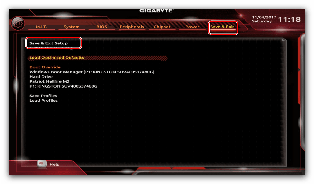 Shranite nastavitve BIOS-a, da preklopite jezik v ruski jezik