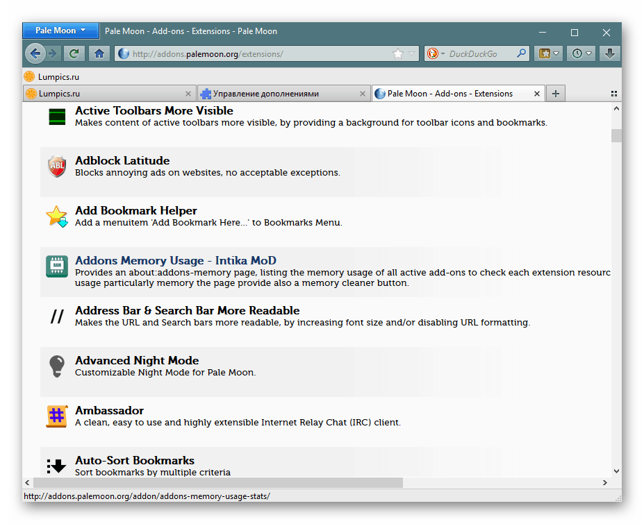 pale moon browser for xp