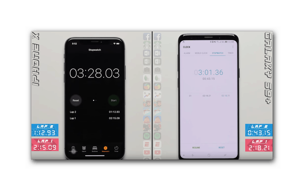 Резултатите от втория тест iOS 12 и Android 8