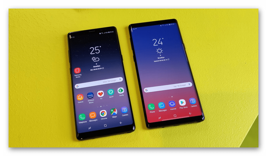 Дисплеи на Galaxy Note 9