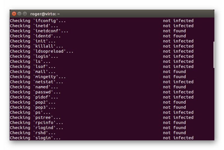 Delovna mesta v programski opremi Chkrootkit