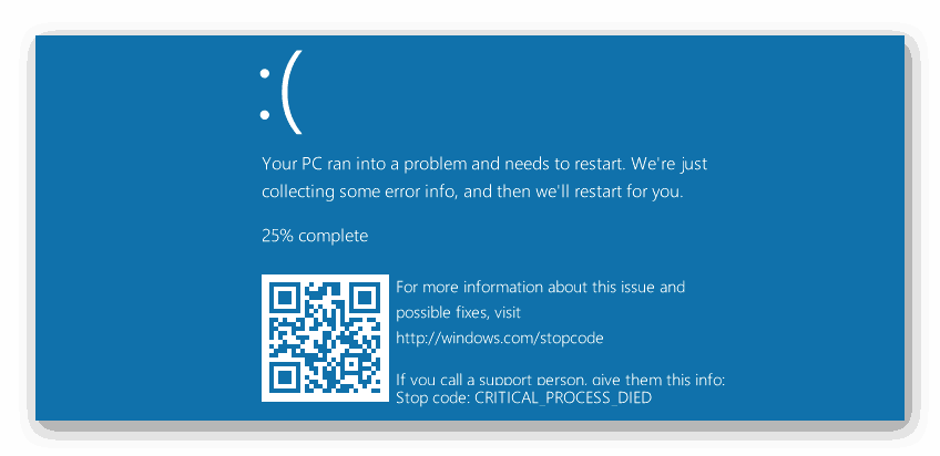 Поява БСОД в операційній системі Windows