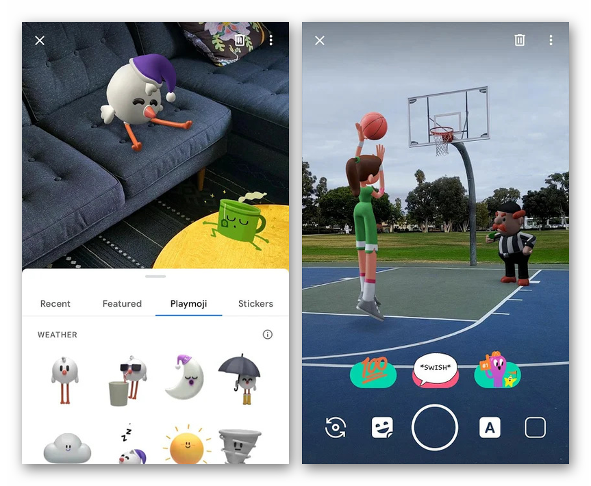 Primer uporabe AR nalepk v Androidu