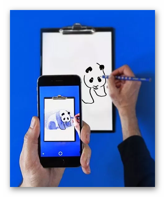 Primer SketchAR v sistemu Android