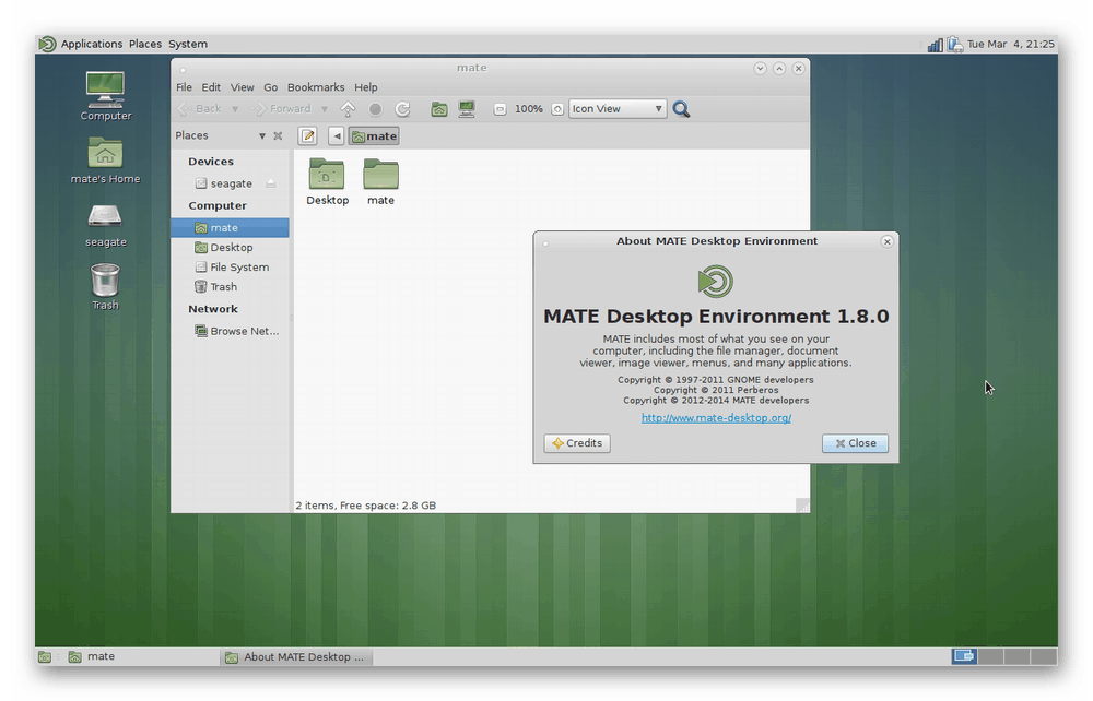 Середовище робочого столу MATE для операційних систем Linux