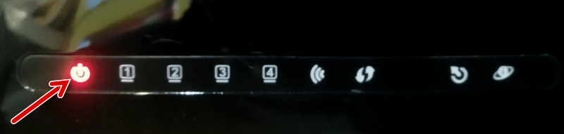D-Link DSL-2640U - wskazanie na obudowie routera, przejście w tryb awaryjny w celu przywrócenia oprogramowania