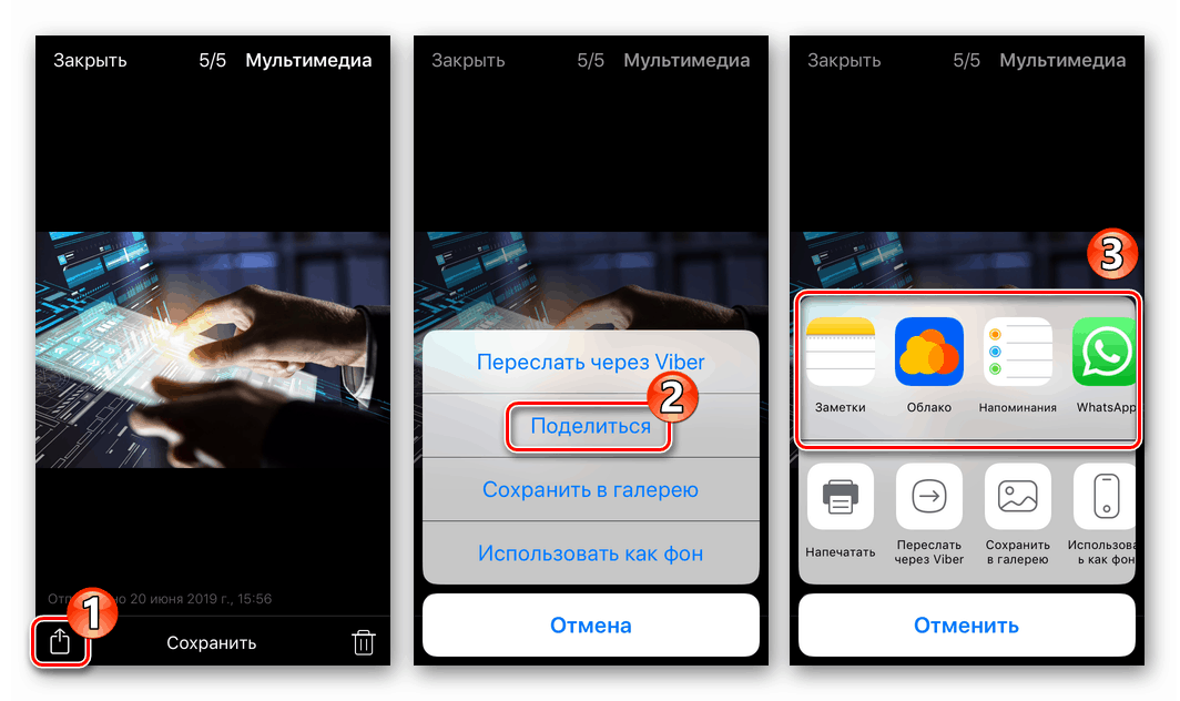 Funkcija Viber za iPhone Call Share za pošiljanje fotografij iz messengerja po e-pošti