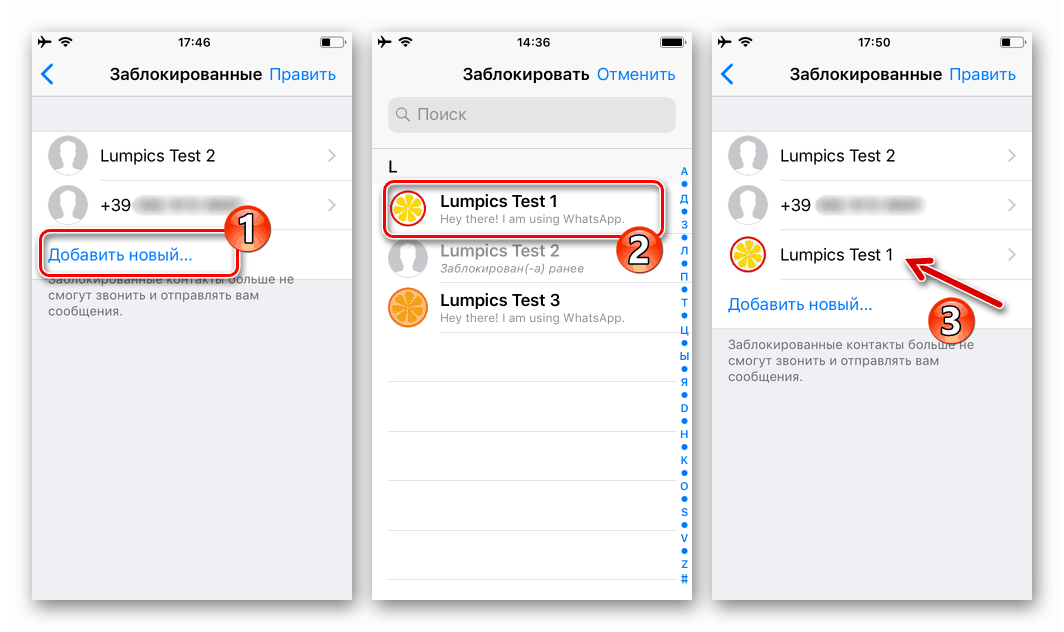 Whats App за iPhone как да добавите контакт в черния списък от настройките на месинджъра