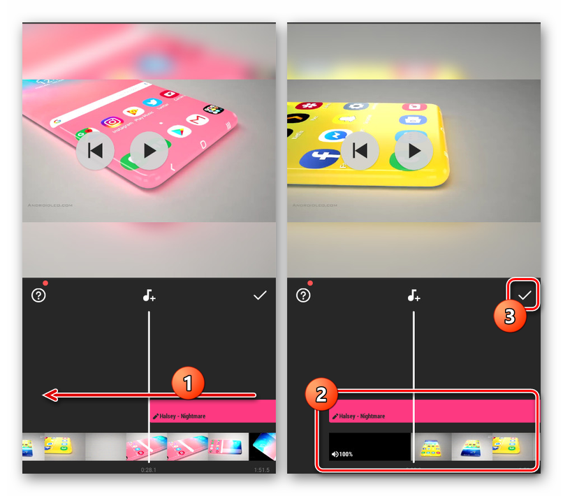 أضف الموسيقى إلى مقاطع الفيديو في InShot على Android