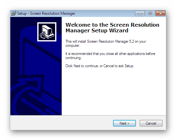 Инсталиране на Screen Resolution Manager на компютър, за да се намали разделителната способност на екрана