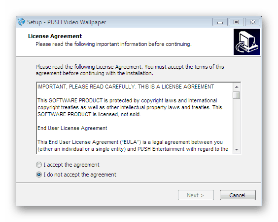 Установка Video Wallpaper для настройки живих шпалер в Віндовс 7