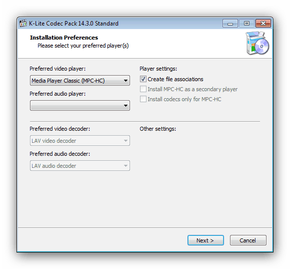 Актуализиране на мултимедийни кодеци в Windows 7