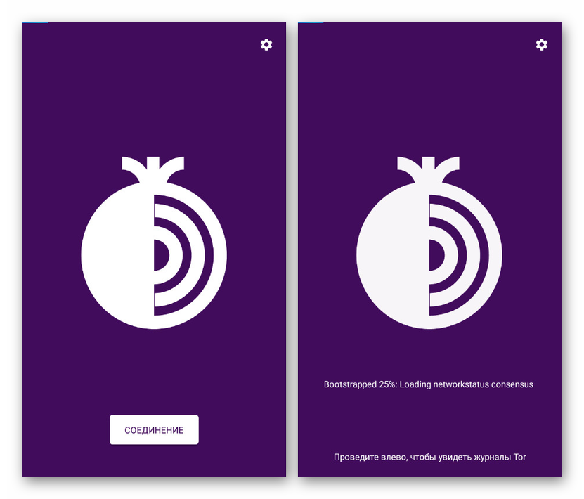 تأسيس اتصال في متصفح Tor على Android