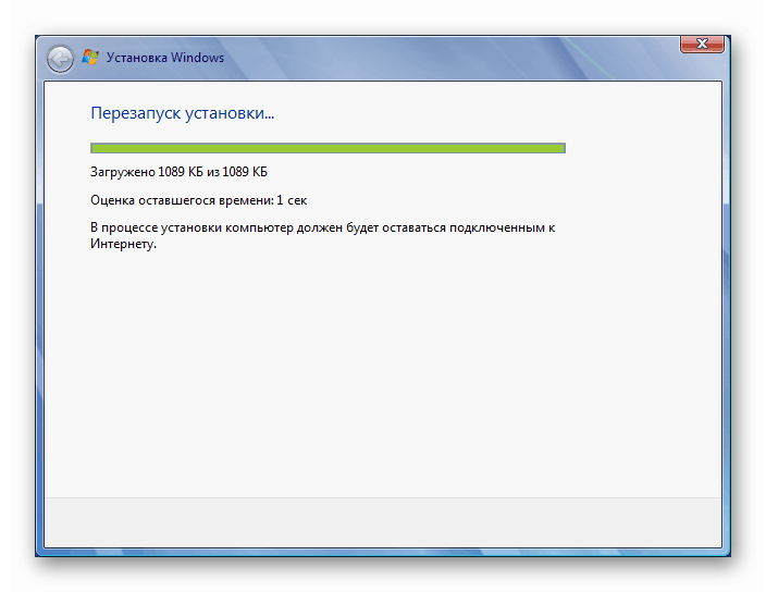 Postopek prenosa posodobitev pri ponovni namestitvi sistema Windows 7