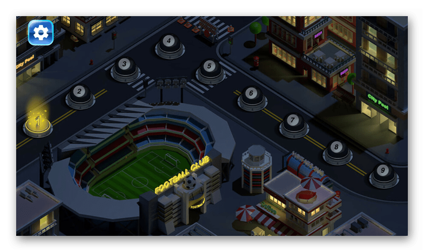 Primer tekaške igre na tabličnem računalniku Android