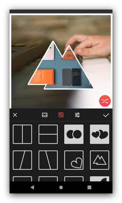 Delajte pri Lidowu za ustvarjanje kolažev v sistemu Android