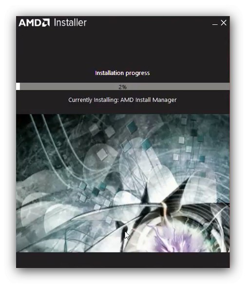 Процес на инсталиране на драйвер с помощта на AMD Crimson Software