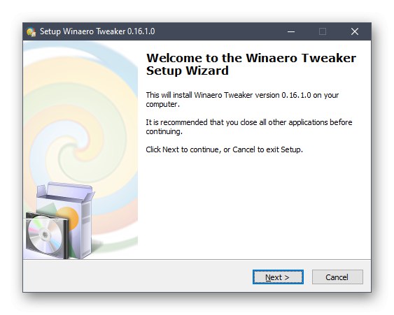 Процес на инсталиране на Winaero Tweaker в Windows 10