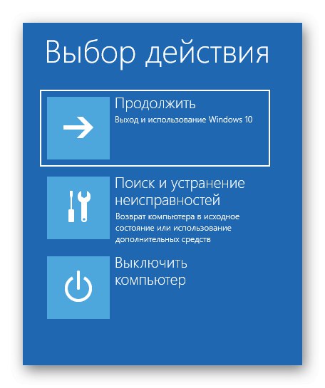 Úspešný reštart s pokročilými možnosťami spustenia systému Windows 10 prostredníctvom prihlasovacieho okna profilu