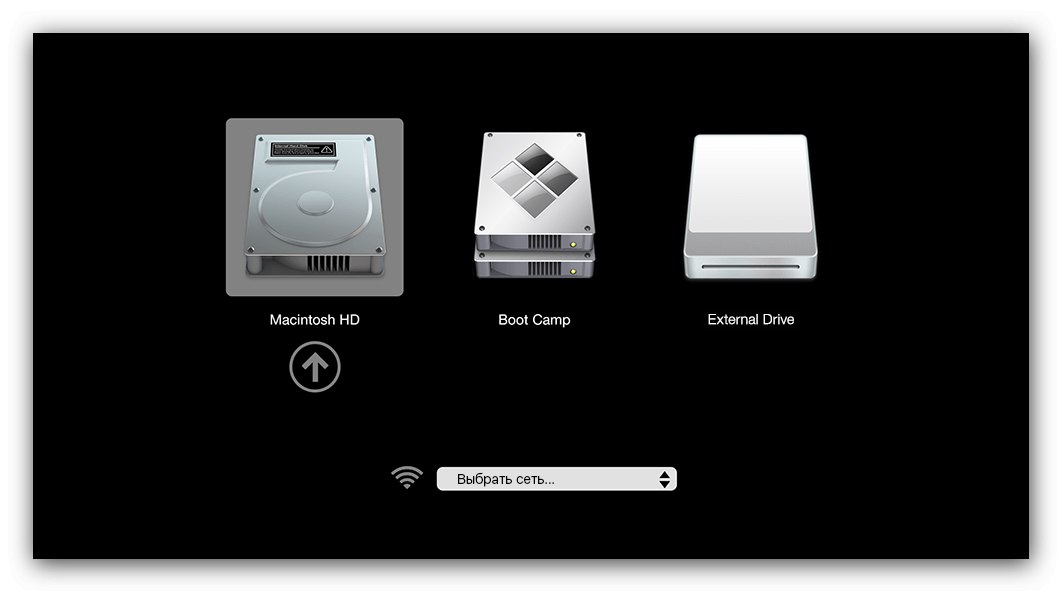 حدد محرك أقراص في المدير لتشغيل macOS من محرك أقراص فلاش USB