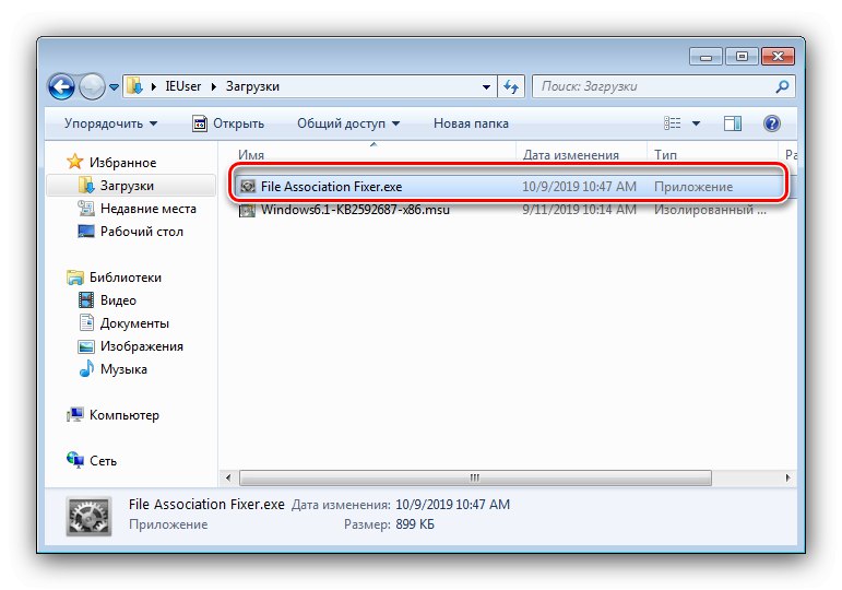 Otwórz narzędzie File Association Fixer, aby zmienić skojarzenia plików w systemie Windows 7