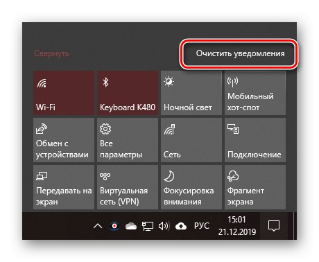 Wyczyść wszystkie powiadomienia w centrali na komputerze z systemem Windows 10