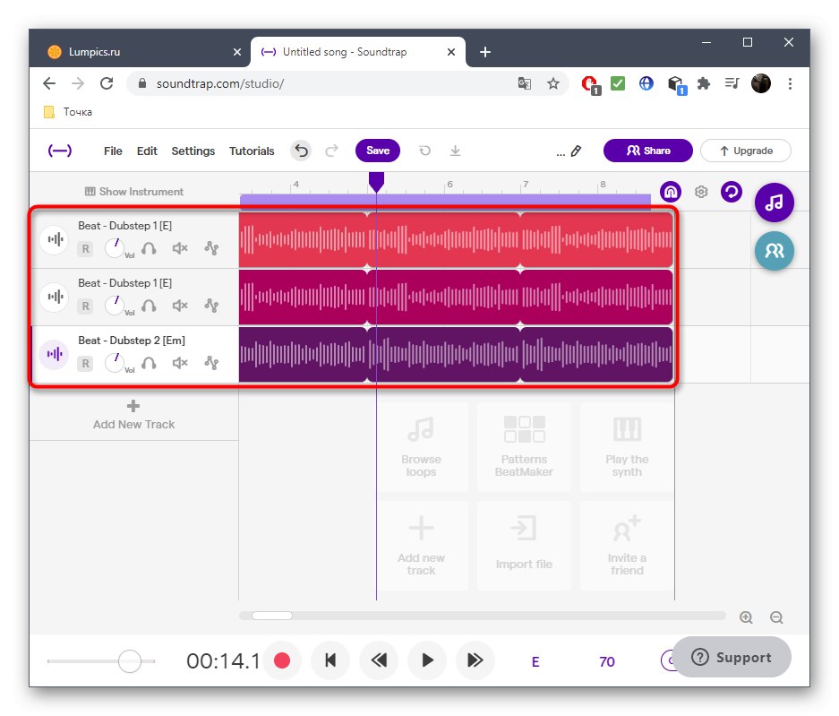 Повтаряйте местоположения, когато създавате дубстеп песен чрез онлайн услугата SoundTrap