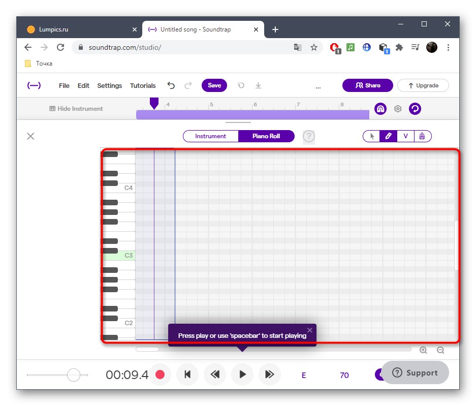Създаване на инструментална част при създаване на дабстеп песен чрез онлайн услугата SoundTrap